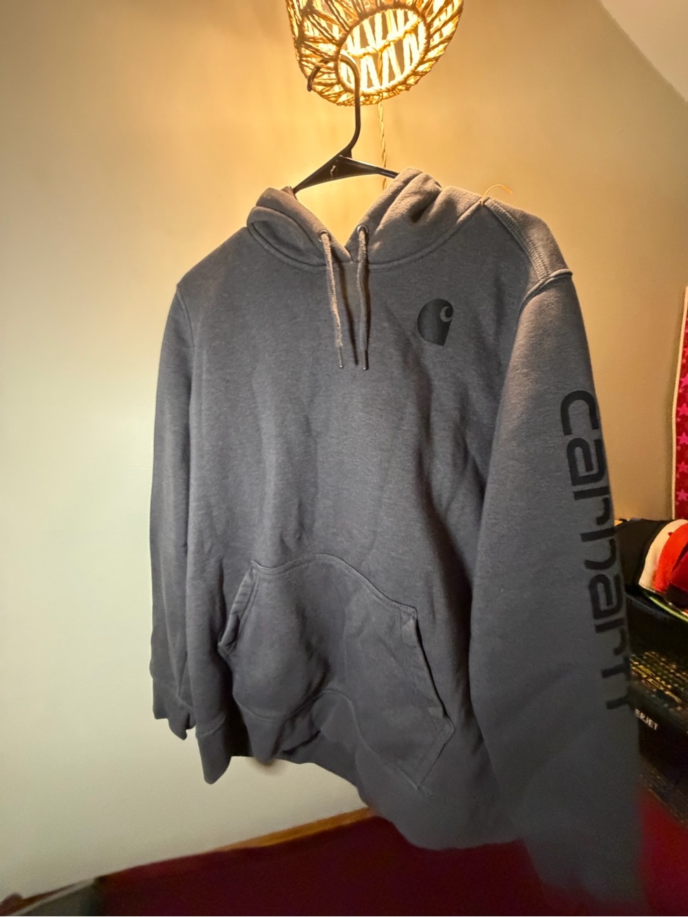 Carhartt Men's Gray Pullover Hoodie xxl